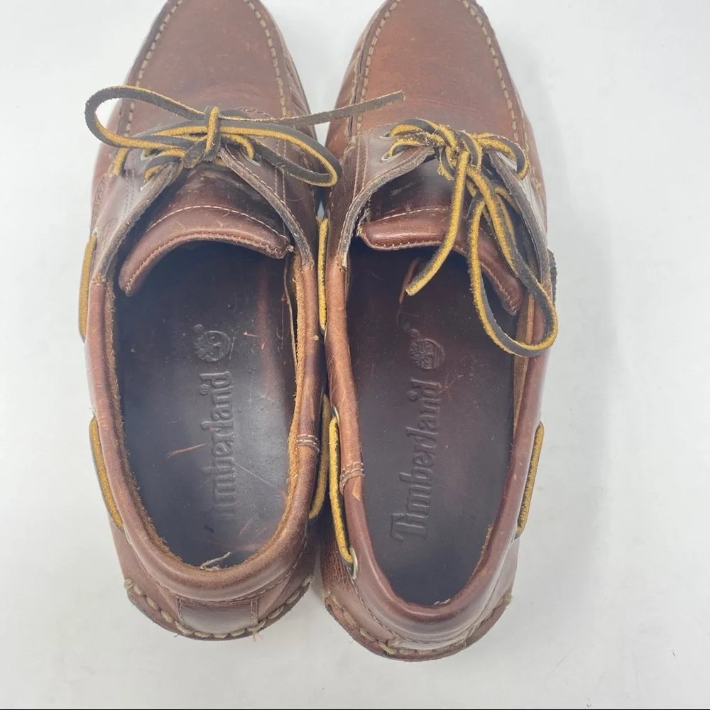 Timberland Boat Shoes Brown Leather